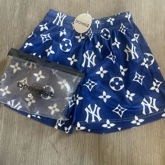 Bravest Studios Blue NYC Mesh Shorts - Picture 3 of 3